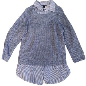 Blue Striped Women's Top